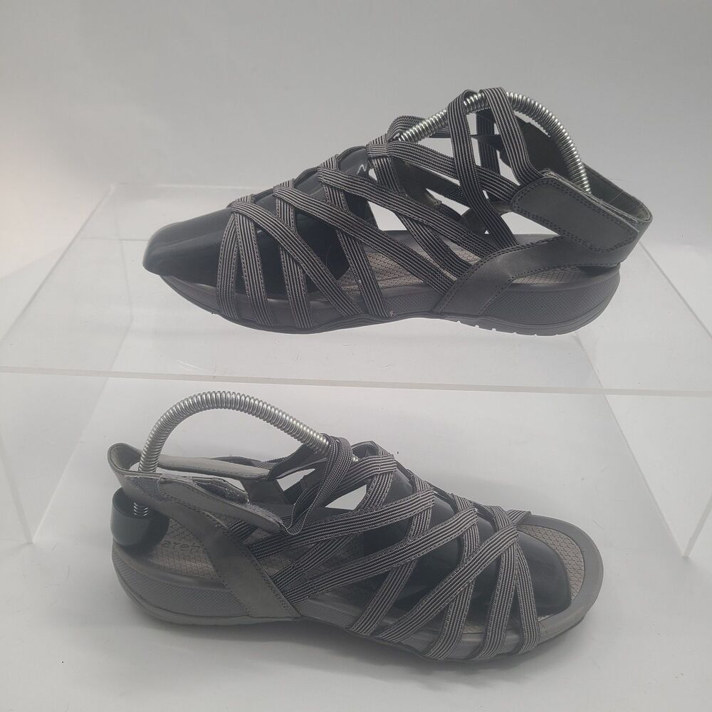 BareTraps Women's Samina Gladiator Sandal Gray US Size 9.5